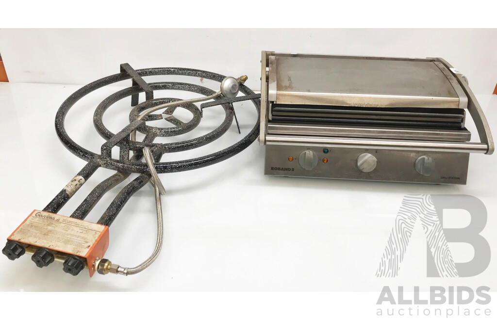 Roband Grill Station and Garcina External Gas Heating Ring
