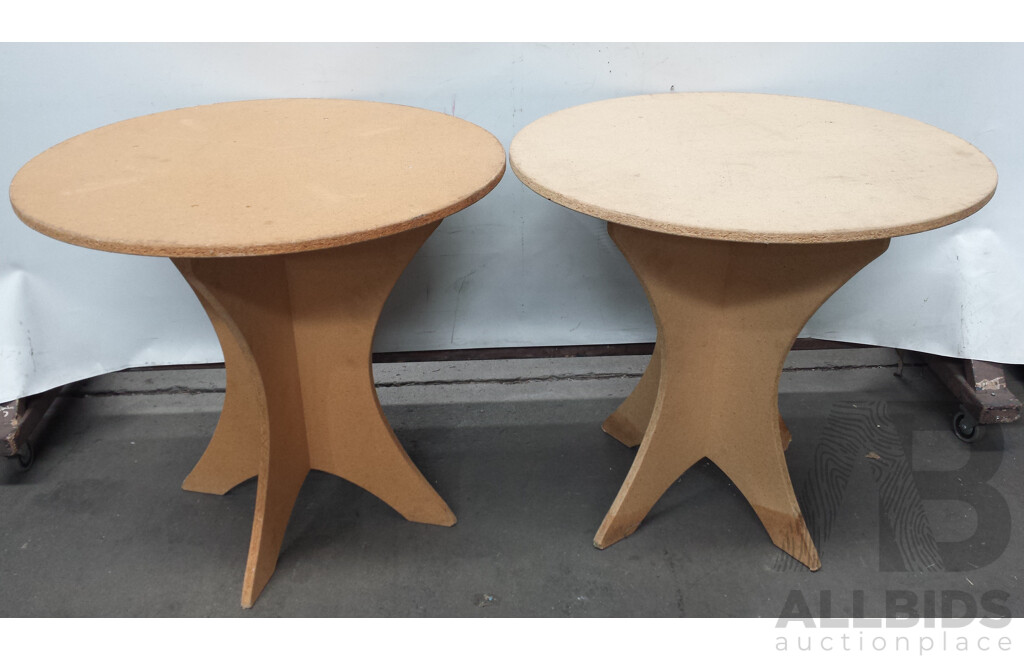 800mm Particleboard Cafe/Resturant Tables - Lot of 10