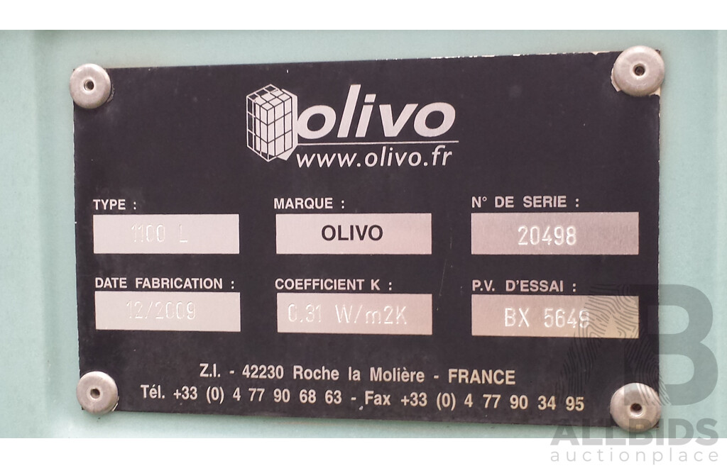 Olivo 1100 Litre Insulated Refrigeration Roll Container