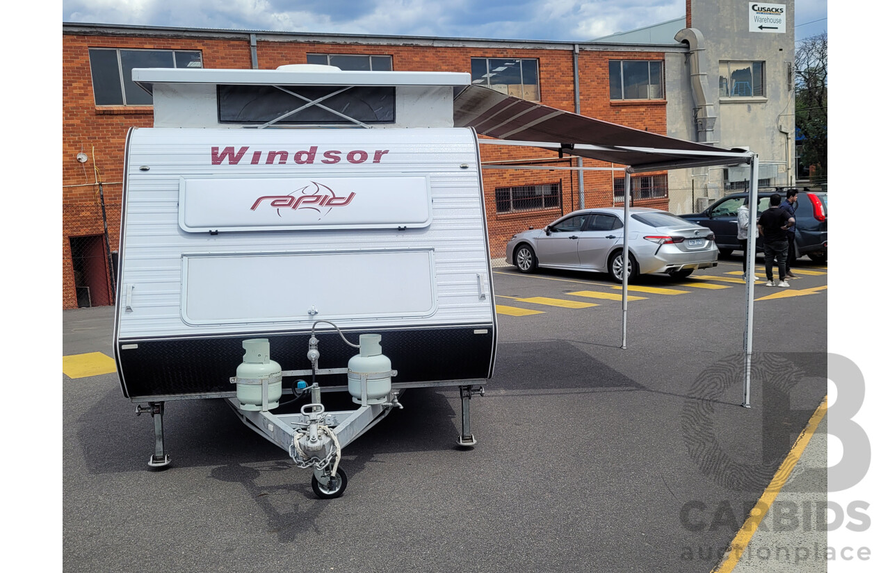 6/2009 Windsor Rapid 16ft Caravan Trailer - White