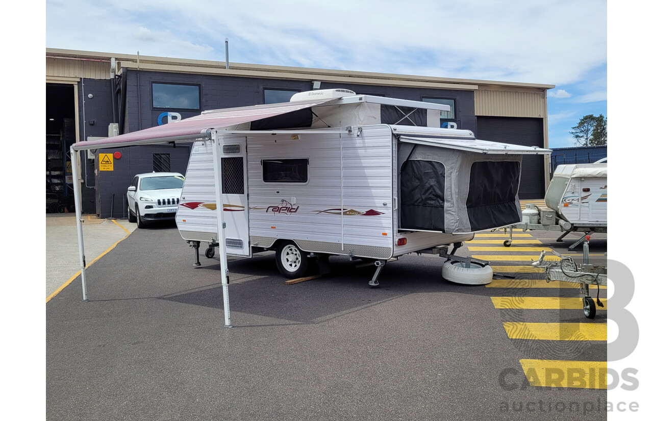 6/2009 Windsor Rapid 16ft Caravan Trailer - White