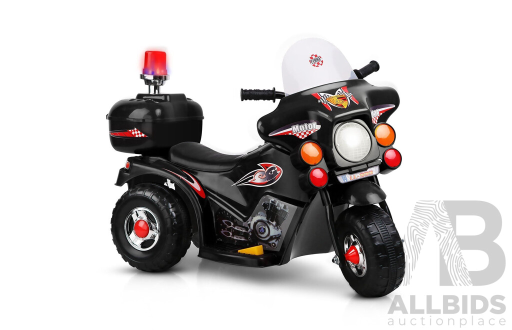 RIGO Kids Ride-on Black Motorcycle - Brand New