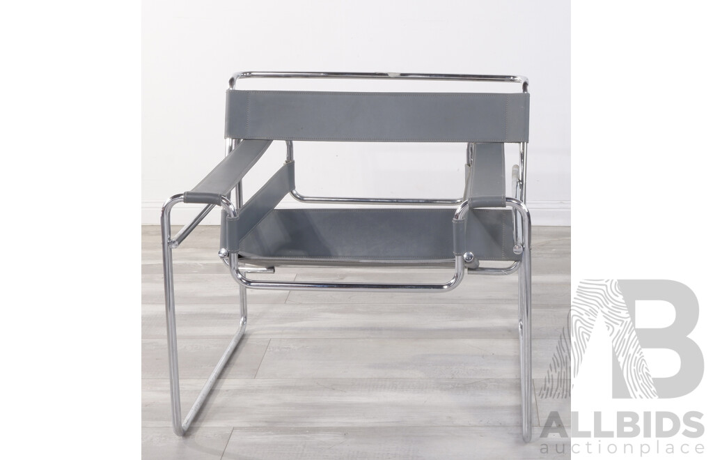 A Replica Wassily Chair by Marcel Breuer