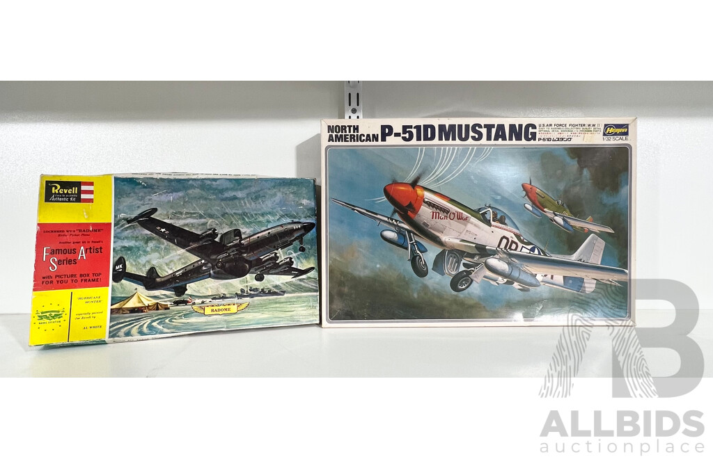 Two Vintage Model Plane Kits