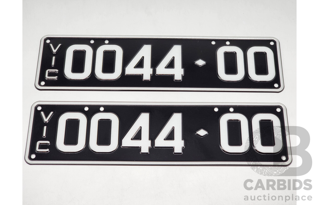 Victorian VIC Custom 6 - Digit Alpha/Numerical Number Plate 0044.OO
