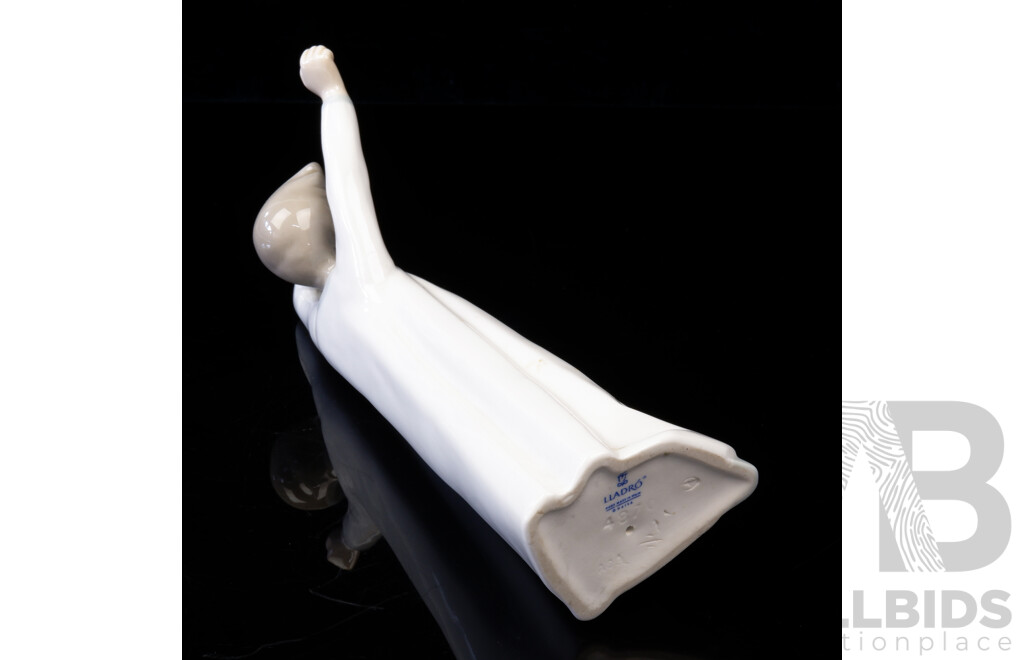 Lladro Porcelain Figure of Sleepy Child, Marked to Base