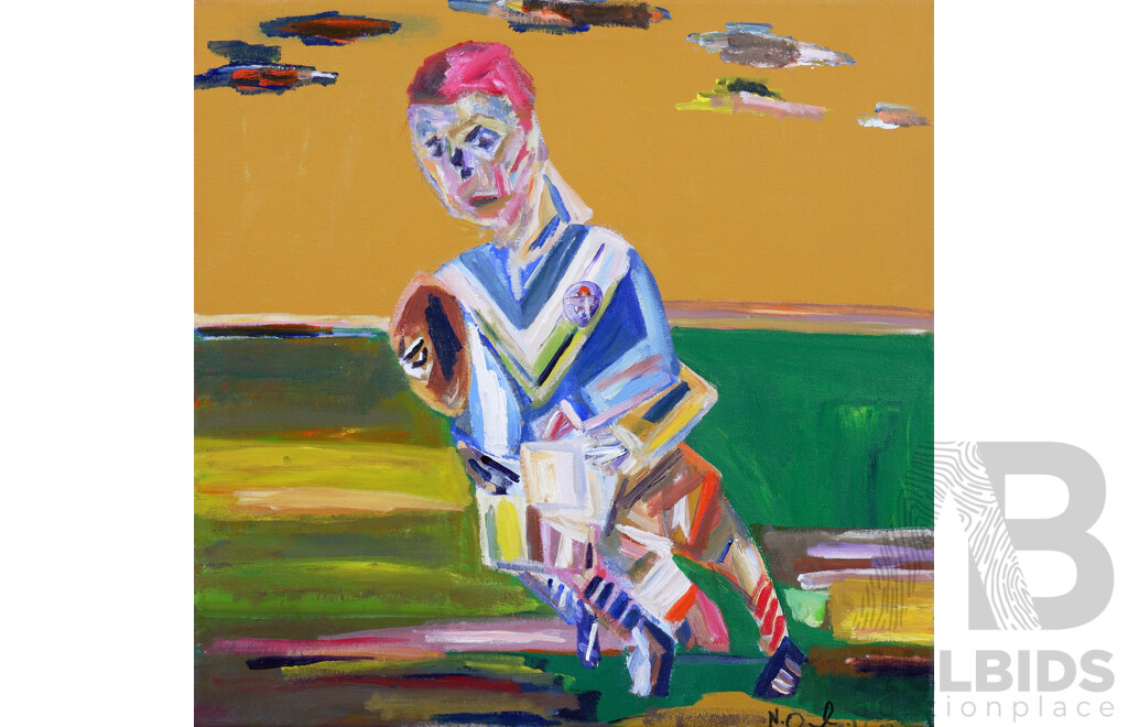 Nicholas Osmond (Australian/Contemporary), On the Field, Oil on Canvas