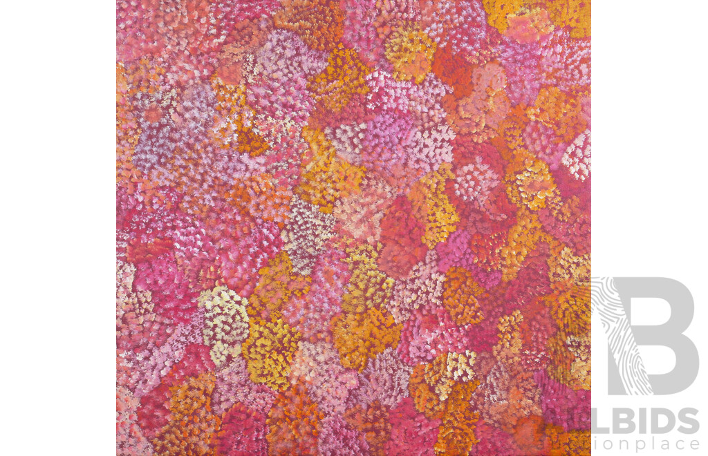 Esther Furber (Contemporary, Aboriginal), Bush Medicine, Acrylic on Canvas