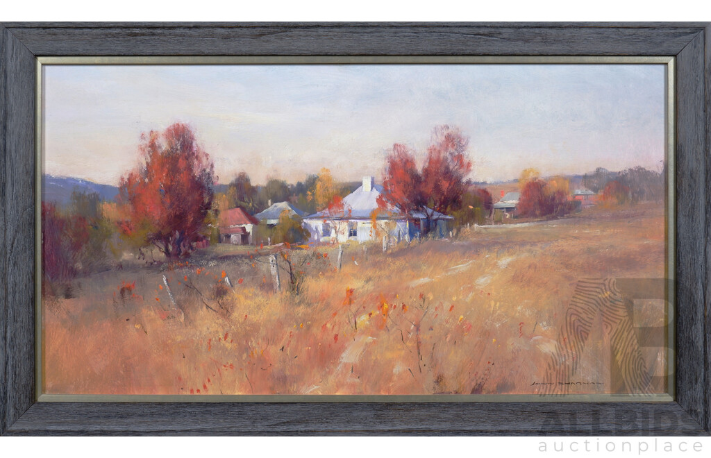 John Sharman (Born 1939), Untitled (Farmhouse in Autumn Landscape)