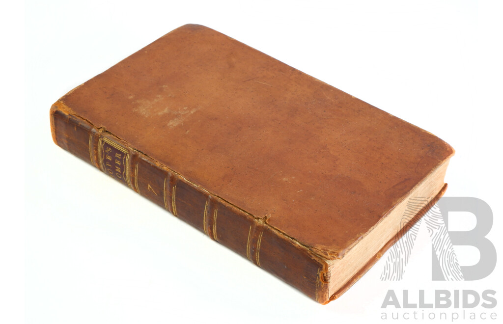Homers Odyssey Trans a Pope, Volume II, 1771, Leather Bound Hardcover