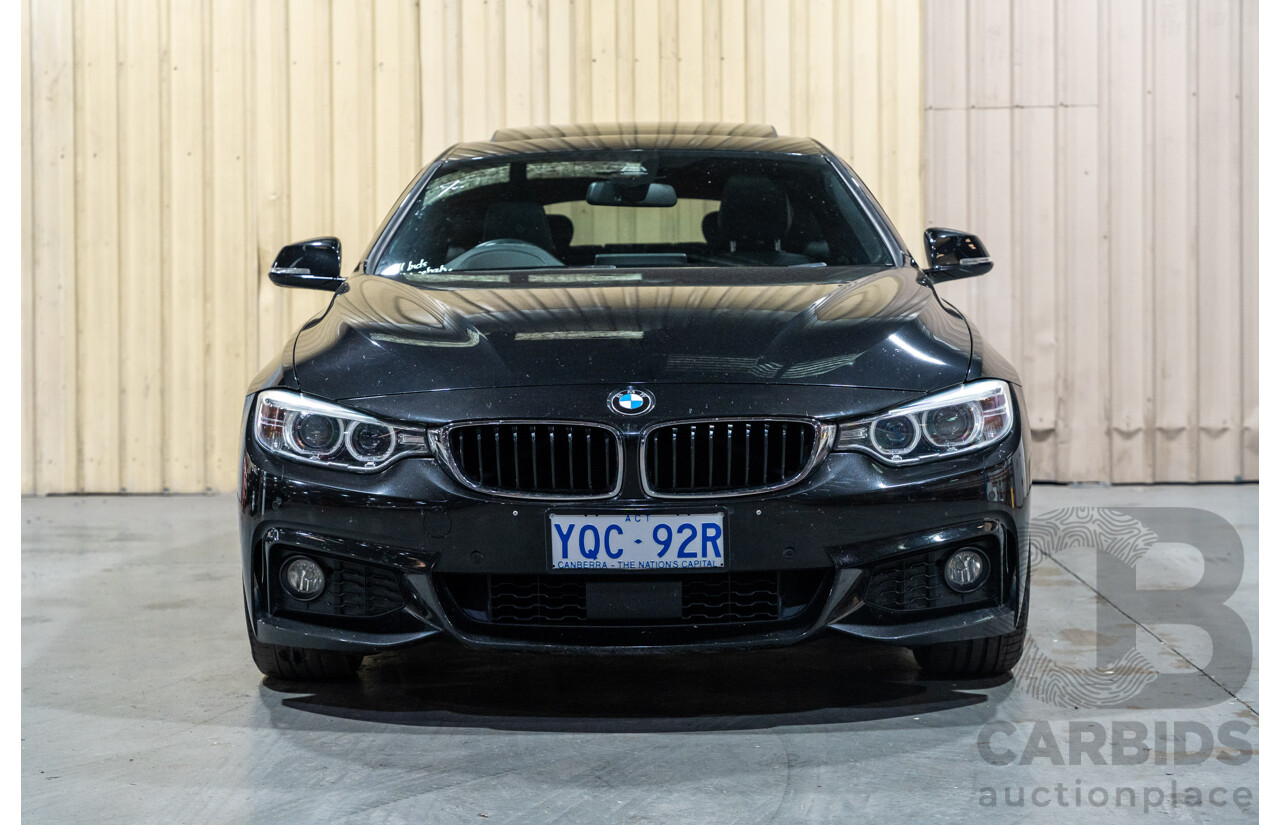11/2016 BMW 420i Gran Coupe M-Sport F36 MY17 5d Coupe Metallic Black Turbo 2.0L