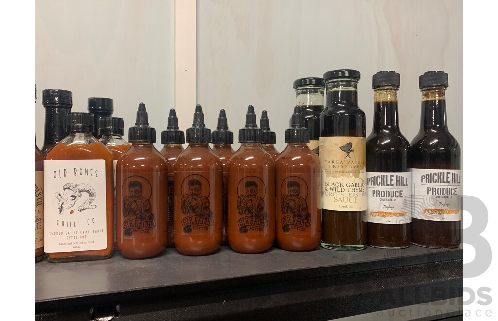 Assorted Chilli Sauces & Variety of Worcestershire Sauces ORP $350