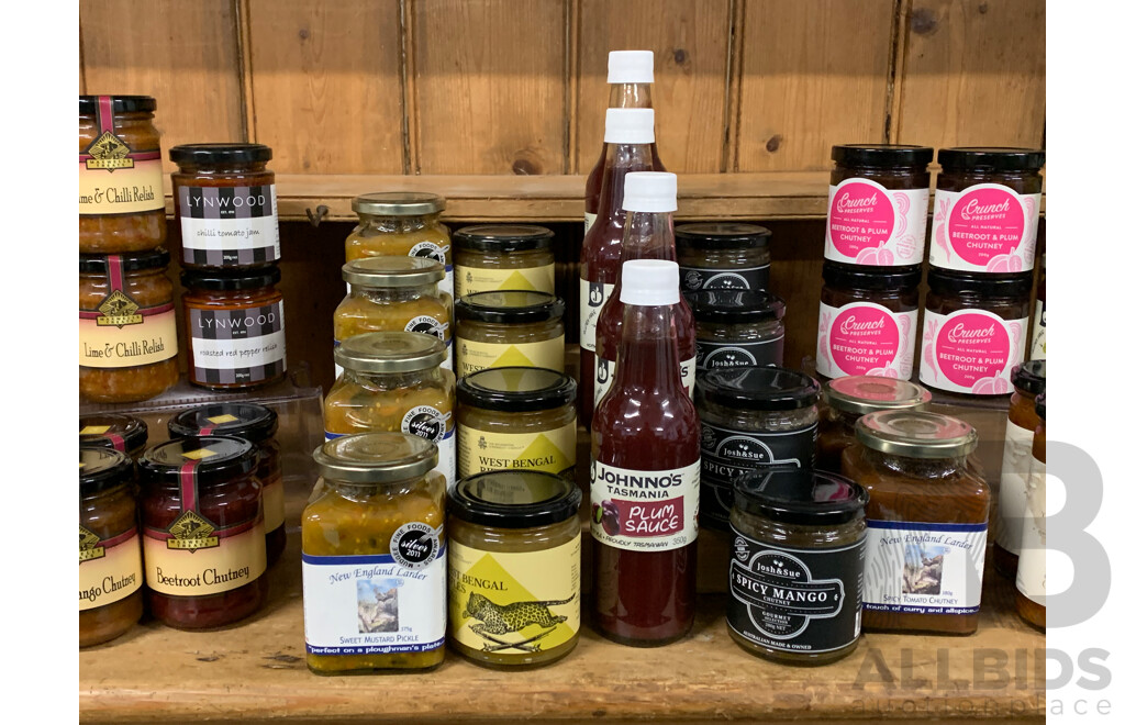 Assorted Jams, Sauces, Chutneys & Relishes ORP $420