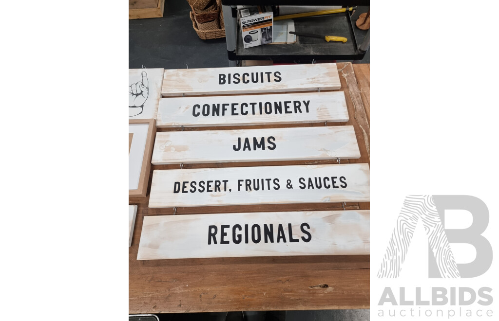 Hanging Grocery Aisle Signs