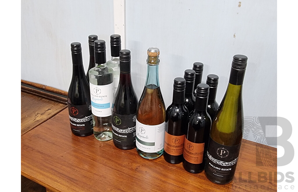 Variety of Pialligo Estate's Wine and Vodka - ORP $310