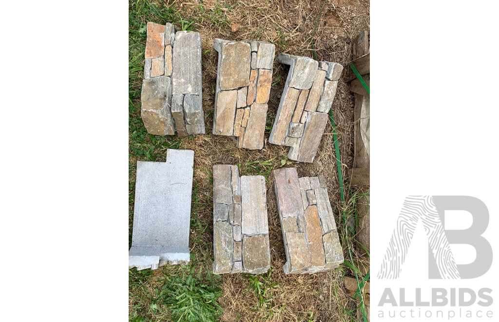 500 Pcs of Cement Ledgestone - Rocky Mountain Style