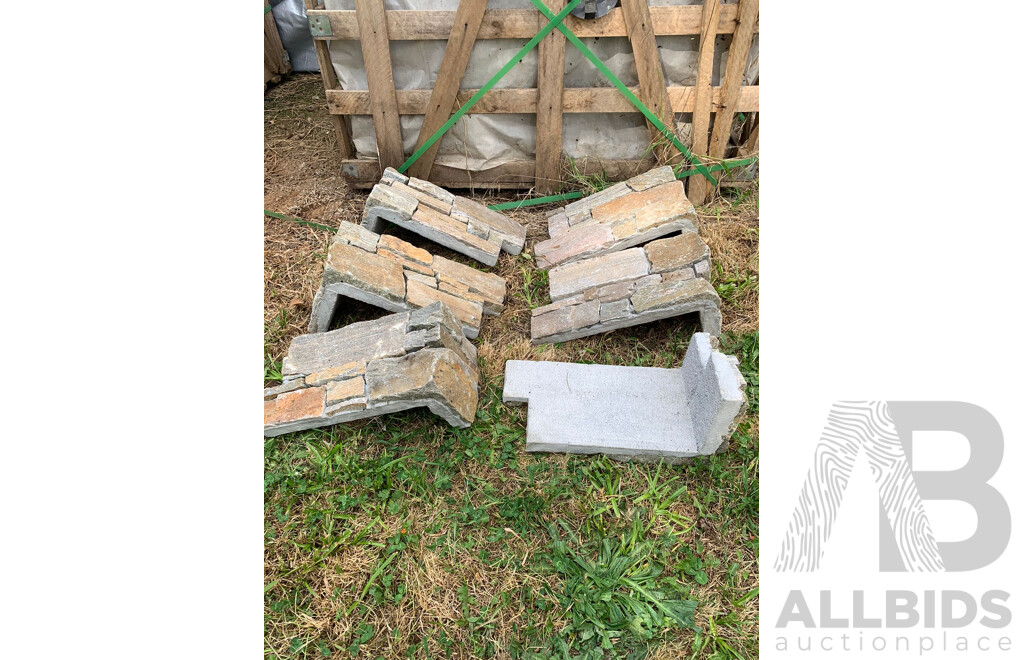 500 Pcs of Cement Ledgestone - Rocky Mountain Style