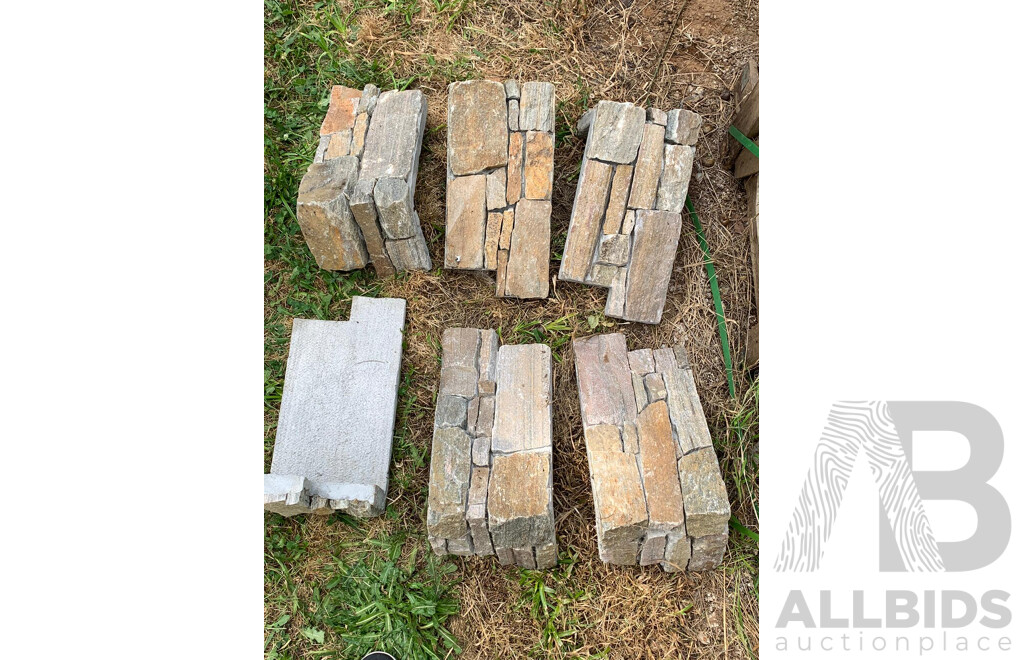 500 Pcs of Cement Ledgestone - Rocky Mountain Style