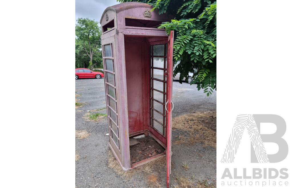 Old British Telephone Booth