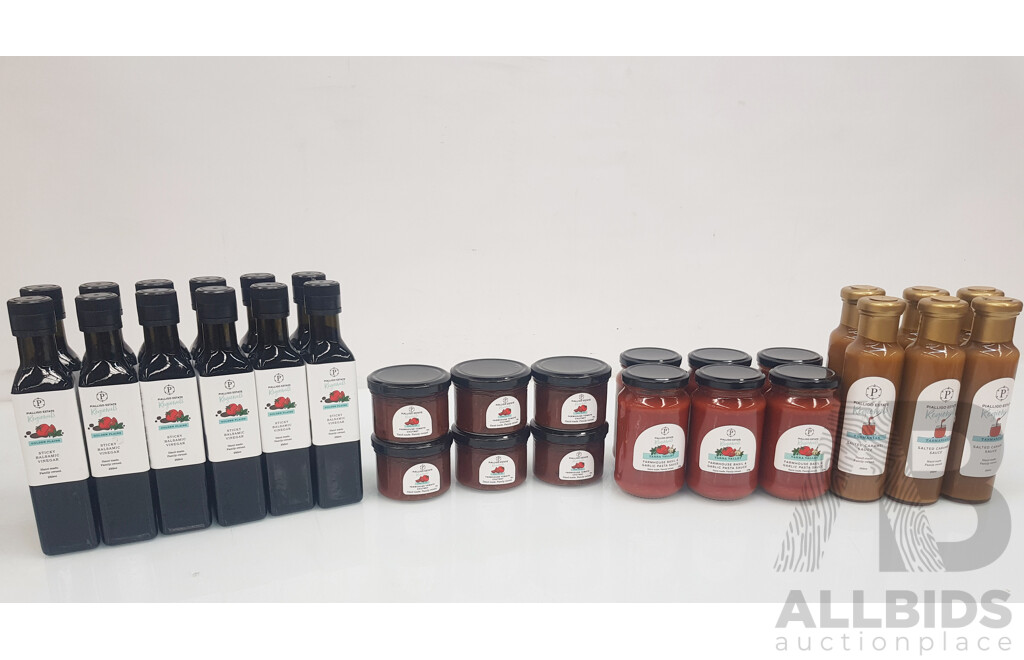 Assorted Sticky Balsamic, Tomato Chutney, Pasta Sauce, and Salted Caramel Sauce - ORP $530.00