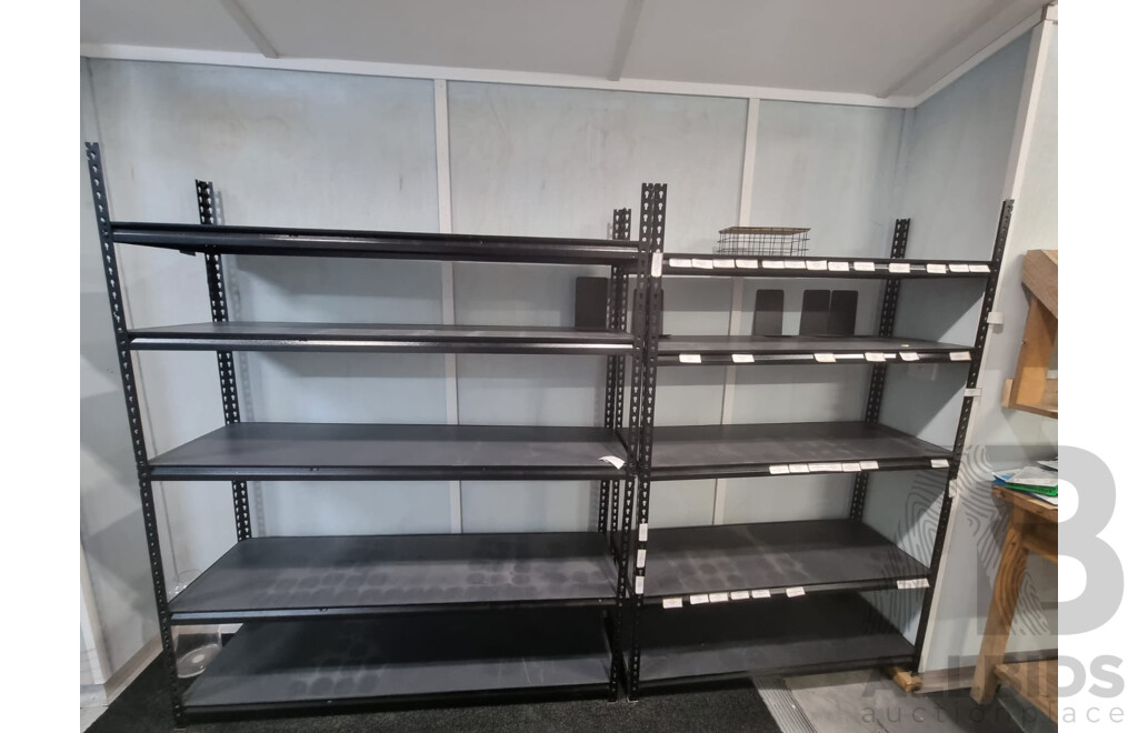 Pair of Dexion Style Shelving Units