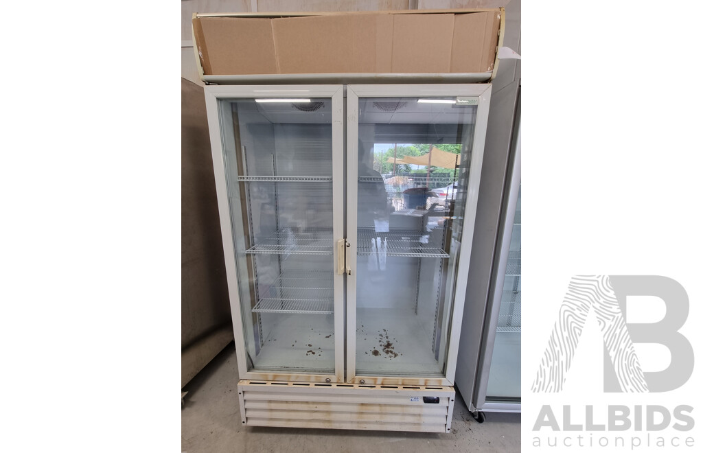 LG 1000 Litre Two Door Upright Commercial Display Refrigerator