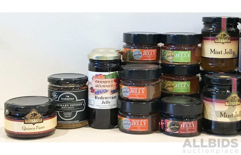 Assorted Jellies, Pastes and Jams From Pialligo Market Grocer - ORP $260