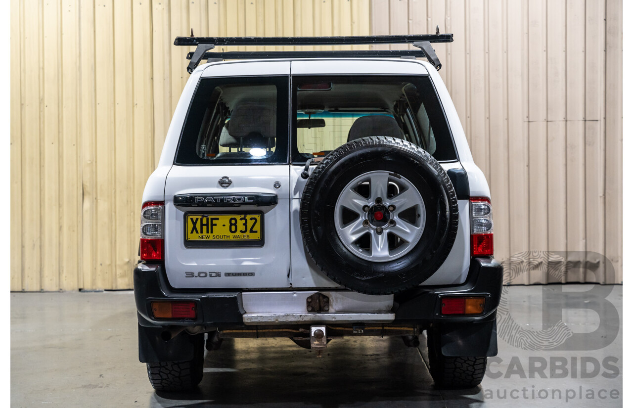 1/2001 Nissan Patrol ST (4x4) GU III 4d Wagon White Turbo Diesel 3.0L - 7 Seater