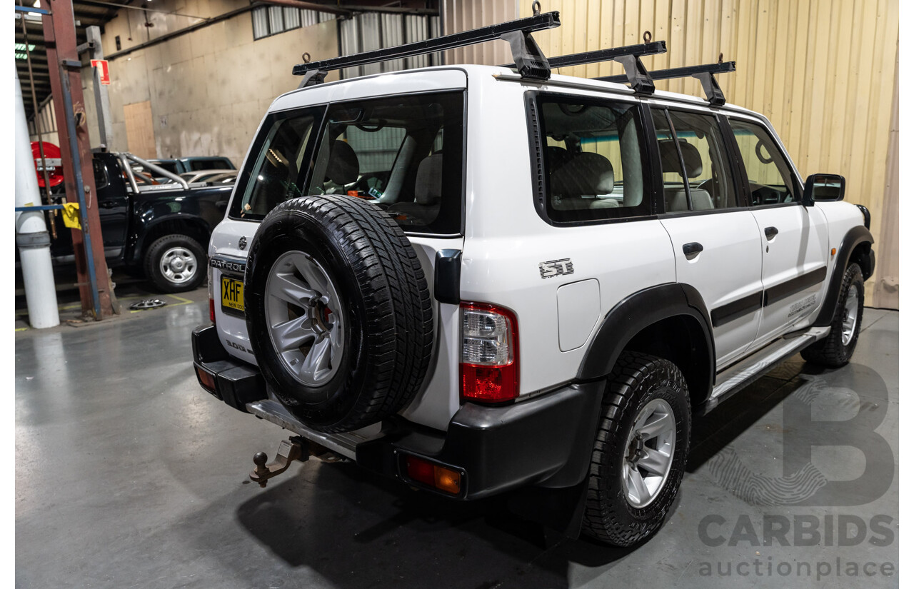 1/2001 Nissan Patrol ST (4x4) GU III 4d Wagon White Turbo Diesel 3.0L - 7 Seater