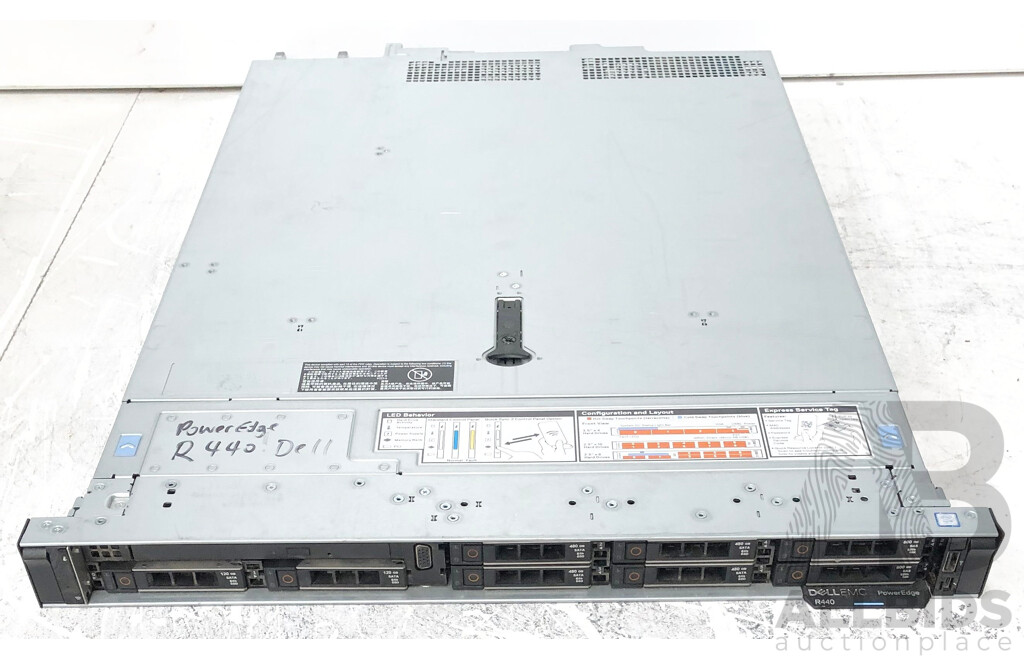 Dell EMC PowerEdge R440 Intel Xeon SILVER (4112) 2.60GHz-3.00GHz 4-Core CPU 1RU Server w/ 32GB DDR4