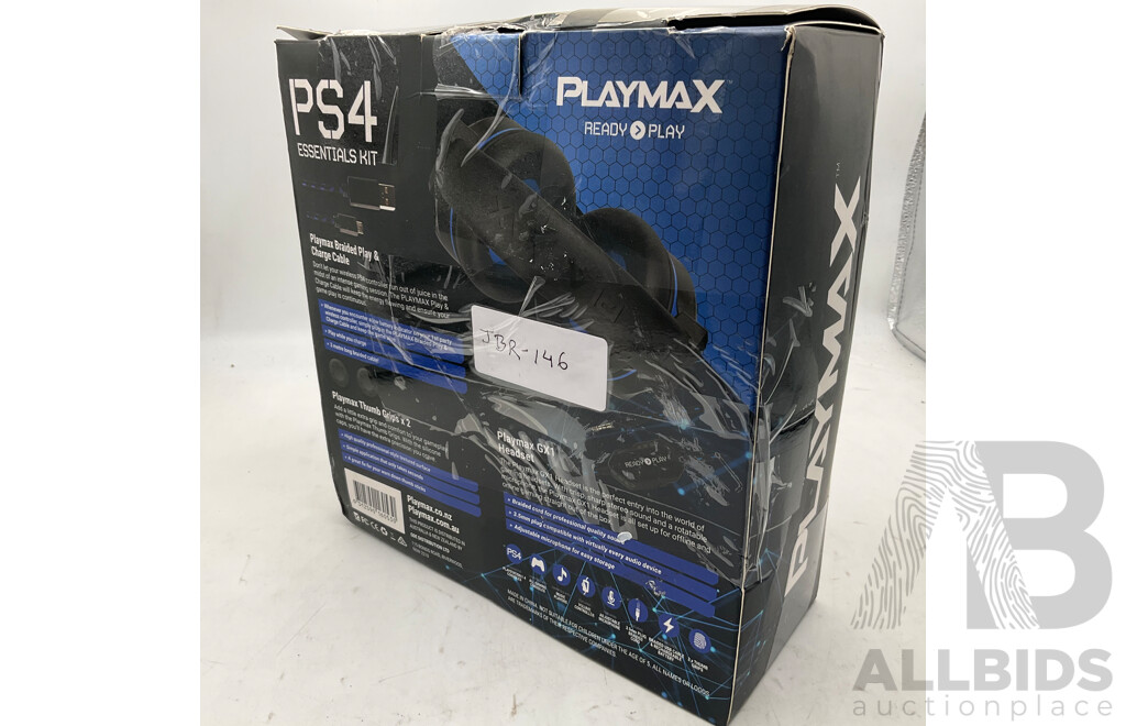 Playmax Essentials Kit for PlayStation 4 & RAZER Kraken X Headset - Lot of 2  - Estimated Total ORP $108.00