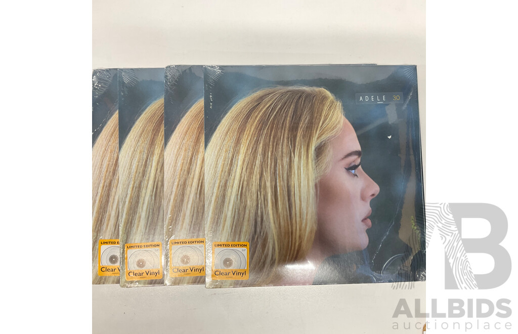 ADELE 30 Album Clear Vinyl CD - Lot of 4 - ORP $292.00