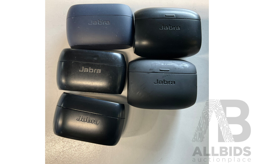 SPARES and REPAIRS - JABRA Earbuds  - LOT of 5 - Approximate ORP $1,050