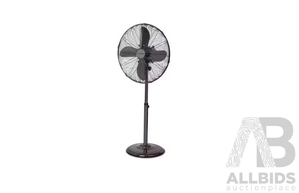 GOLDAIR 40cm Pedestal Floor Fan X2 & 45cm Pedestal Fan (Black) X1 Fan - Lot of 3 - ORP $199.00