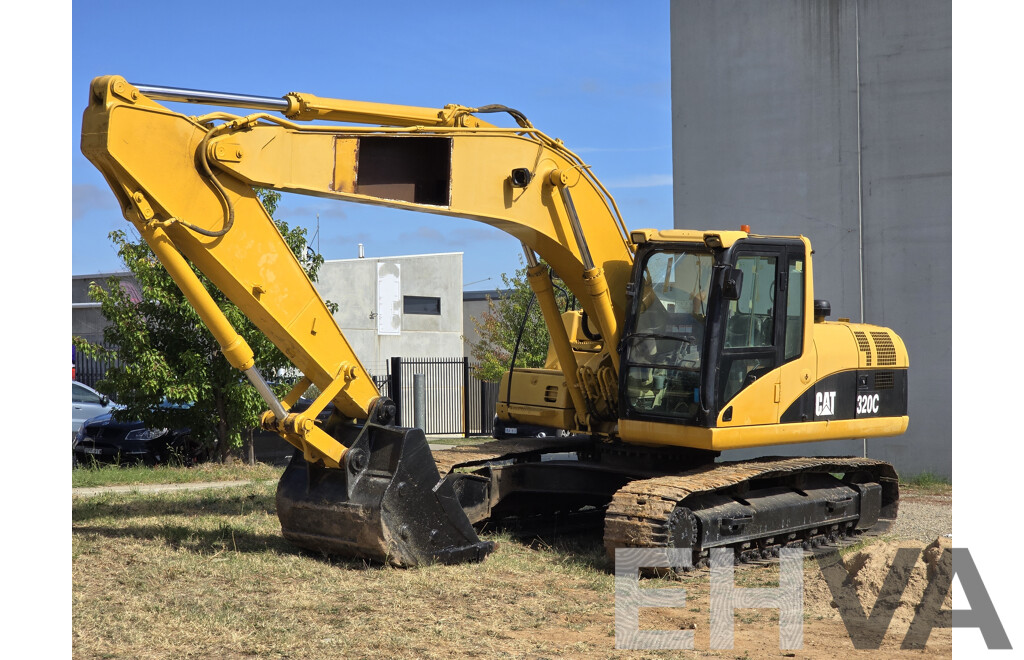 2006 Caterpillar (CAT) 320C 20 Tonne Crawler Hydraulic Excavator Turbo Diesel 138hp - Grey Import