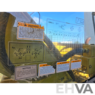 2006 Caterpillar (CAT) 320C 20 Tonne Crawler Hydraulic Excavator Turbo Diesel 138hp - Grey Import