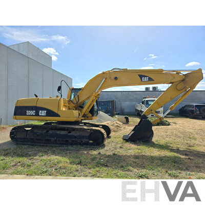 2006 Caterpillar (CAT) 320C 20 Tonne Crawler Hydraulic Excavator Turbo Diesel 138hp - Grey Import