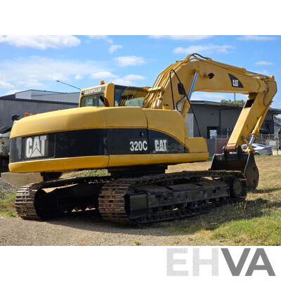 2006 Caterpillar (CAT) 320C 20 Tonne Crawler Hydraulic Excavator Turbo Diesel 138hp - Grey Import
