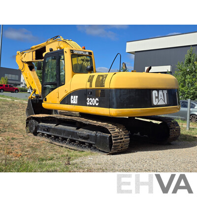 2006 Caterpillar (CAT) 320C 20 Tonne Crawler Hydraulic Excavator Turbo Diesel 138hp - Grey Import