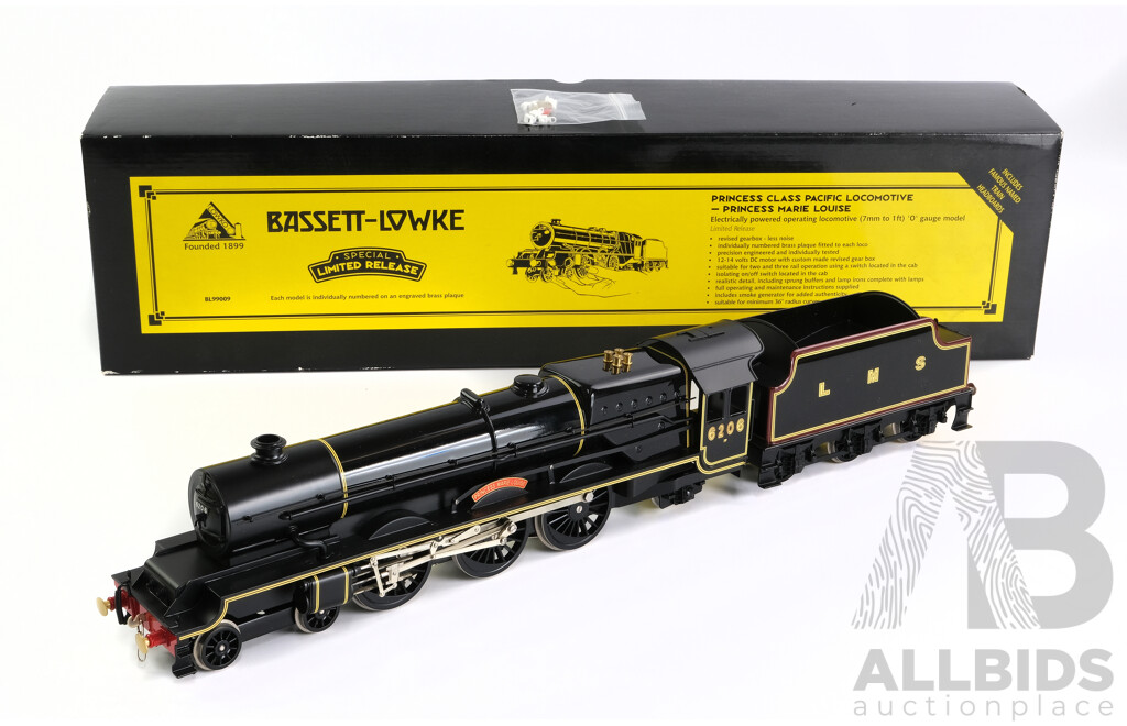Vintage Bassett-Lowke O Gauge 4-6-2 Steam Locomotive 6206 Princess Marie Louise with Original Box