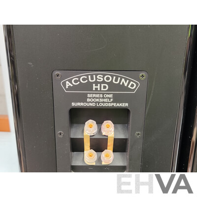 Accusound  (N11640) HD Subwoofer & Denon (AVR-X2400H) Integrated Network AV Reciever W/ Surround Sound Speakers