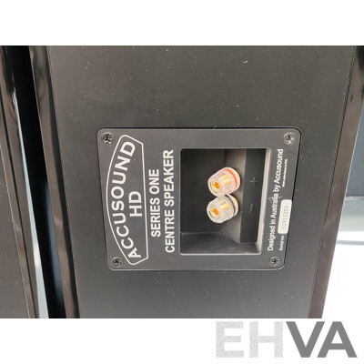 Accusound  (N11640) HD Subwoofer & Denon (AVR-X2400H) Integrated Network AV Reciever W/ Surround Sound Speakers