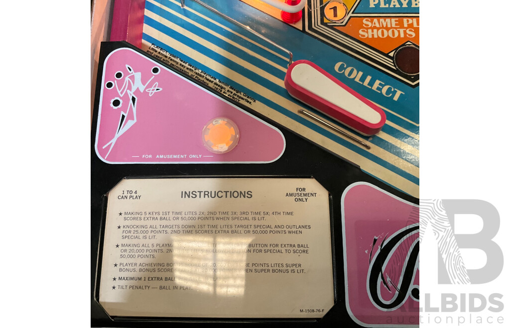 PLAYBOY 1978 (Bally) Pinball Machine