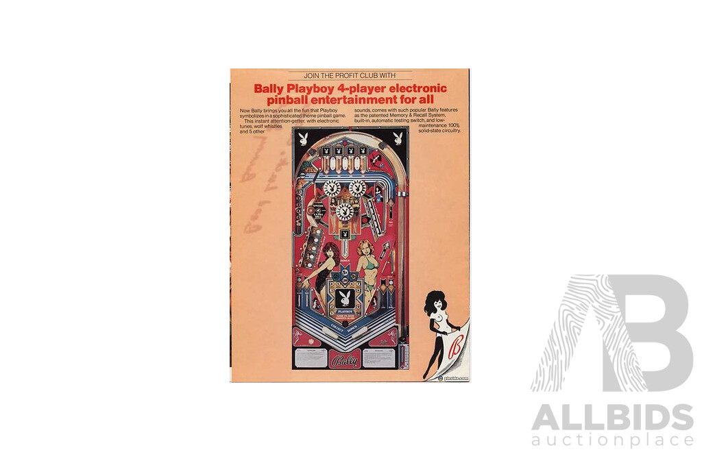 PLAYBOY 1978 (Bally) Pinball Machine