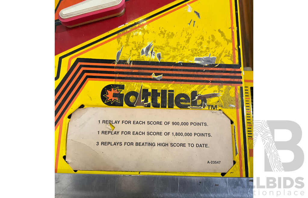 JACKS to OPEN 1984 (Gottlieb) Pinball Machine