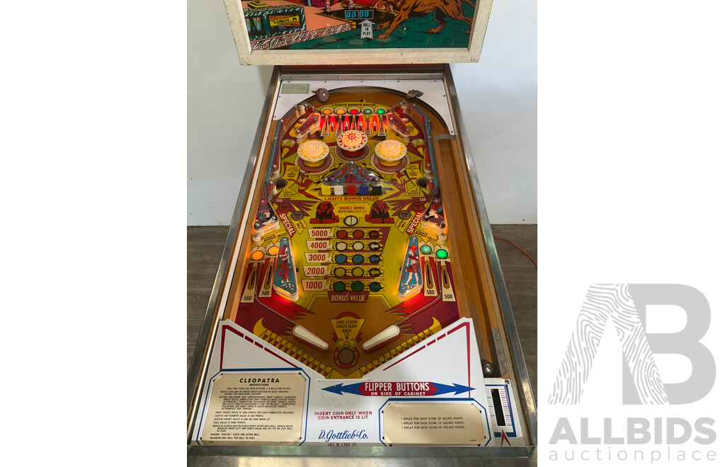 CLEOPATRA 1977 (Gottlieb) Pinball Machine