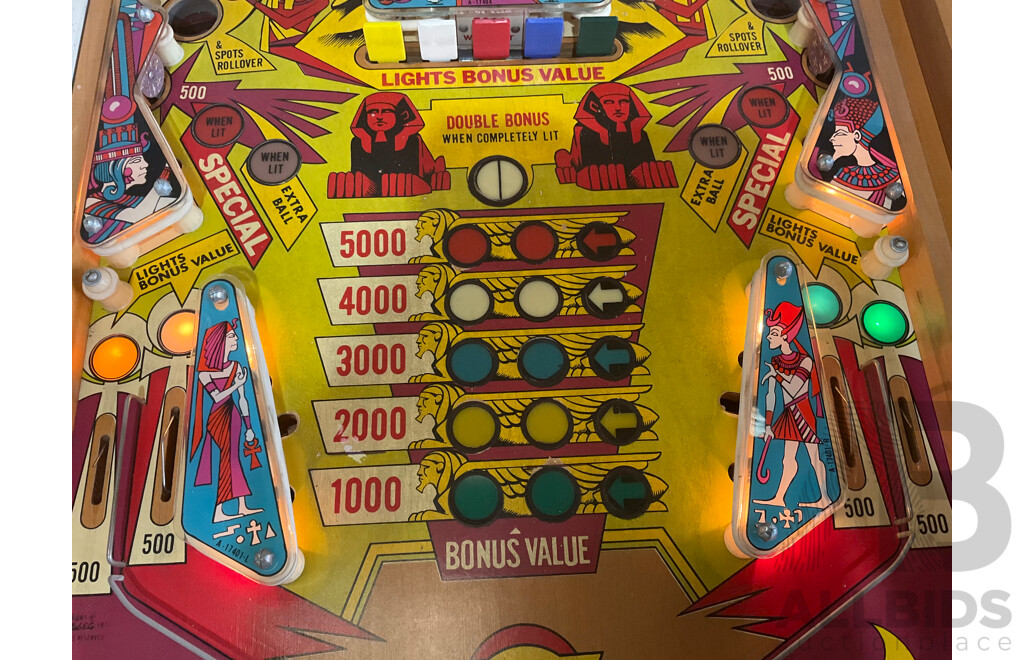 CLEOPATRA 1977 (Gottlieb) Pinball Machine