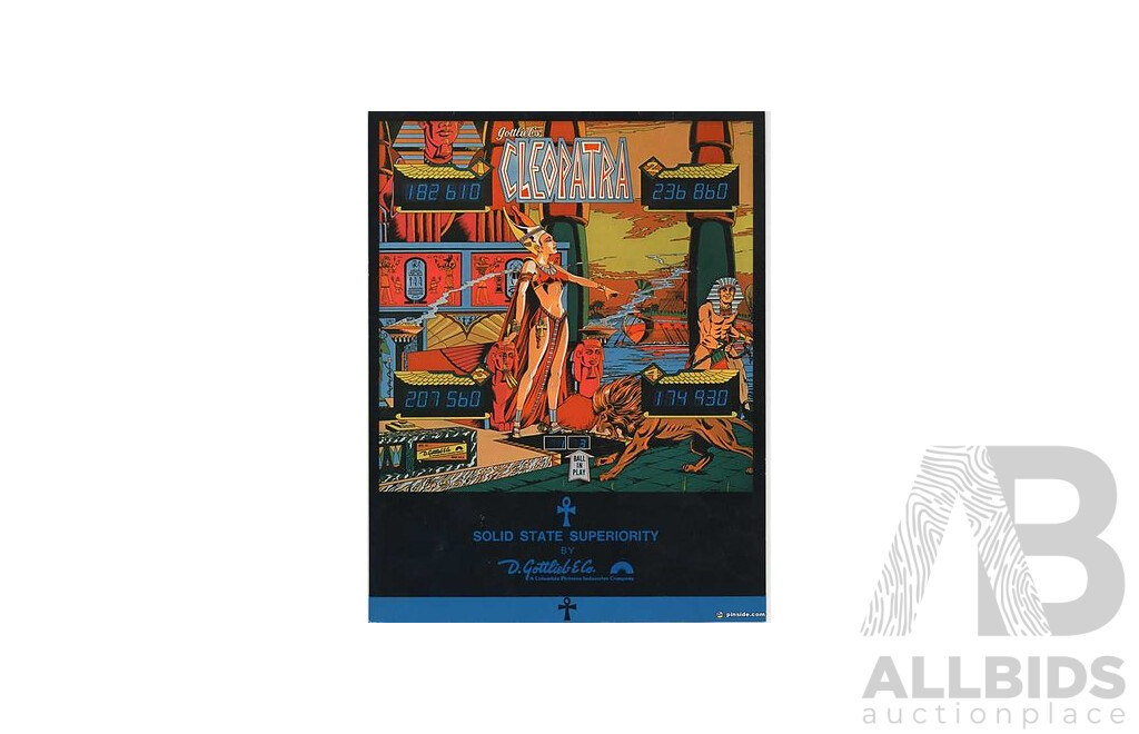 CLEOPATRA 1977 (Gottlieb) Pinball Machine