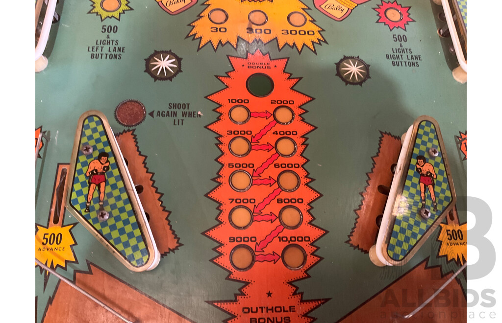 KNOCKOUT 1975 (Bally) Pinball Machine Lot 1505768 ALLBIDS