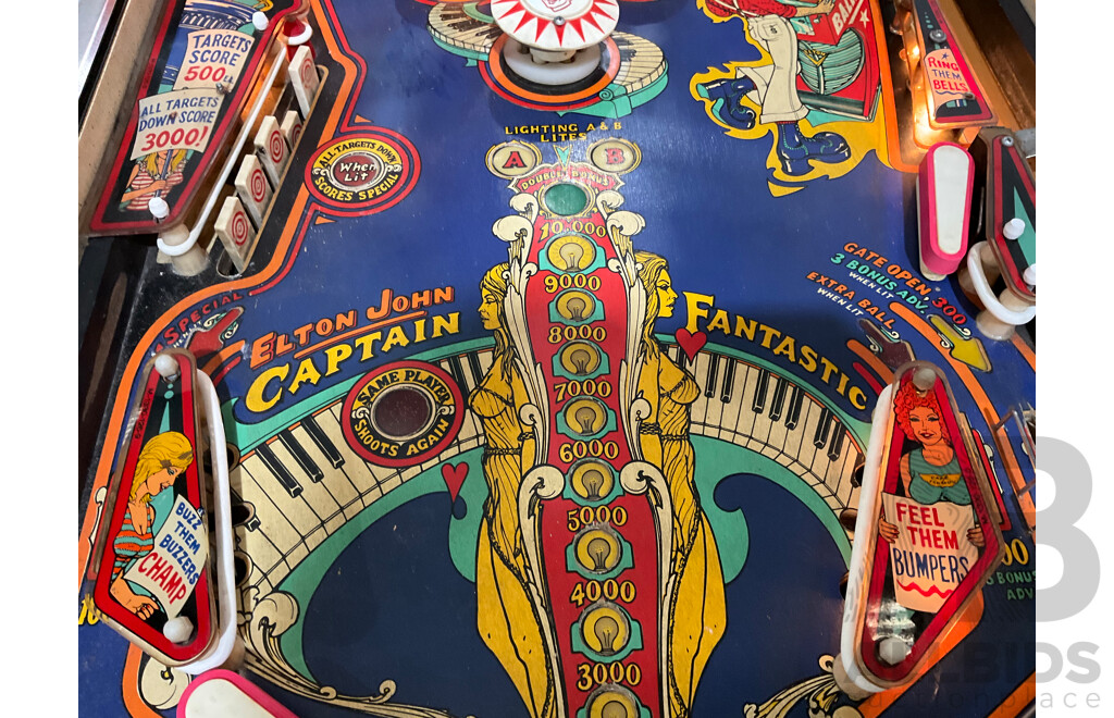 Captain Fantastic 1976 (Bally) Pinball Machine